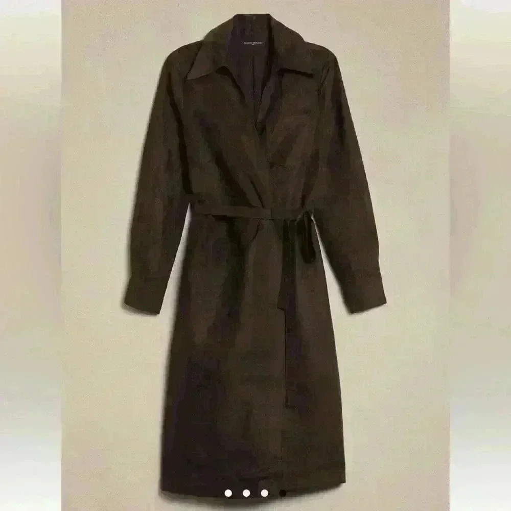 Banana Republic VEGAN SUEDE KNEE LENGTH DRESS - Picture 4 of 4